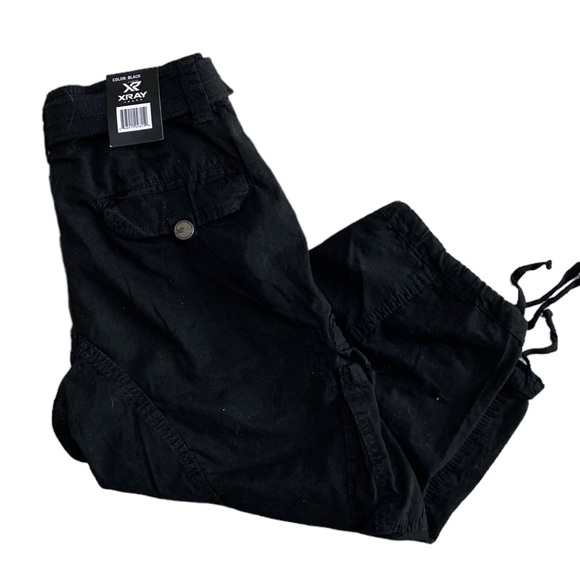 X-Ray Jeans Men's Belted 18" Long Cargo Shorts With Draw Cord - Picture 12 of 16